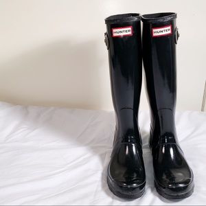 Tall Black Hunter Boots